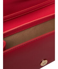 LOVE MOSCHINO SMART DAILY Geantă de umăr cu curea metalică RED - Genți femei - 6