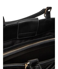 LOVE MOSCHINO QUILTED Geantă de m&acirc;nă, cu curea de umăr cu lanț negru - Genți femei - 6