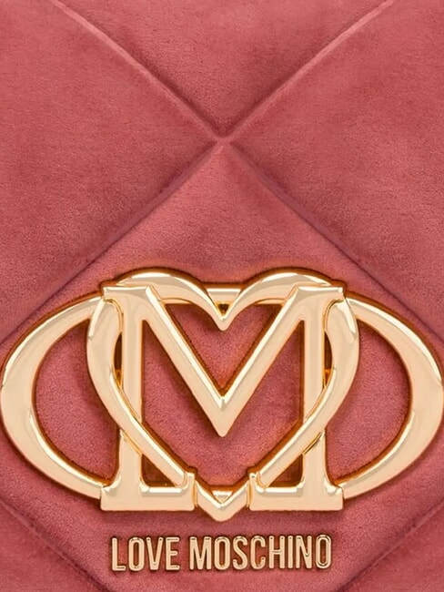 EMBOSSED Geantă de umăr, dublă portabilitate roz antic - Genți femei