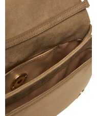 LOVE MOSCHINO EMBOSSED Geantă de umăr, dublă portabilitate nisip - Genți femei - 6