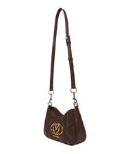 LOVE MOSCHINO EMBOSSED Geantă de umăr, cu curea de umăr ciocolată - Genți femei - 4