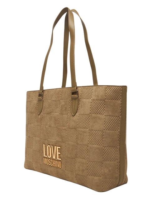 PATCHY Geantă de cumpărături, geantă de umăr nisip - Genți femei