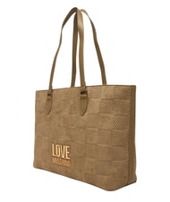LOVE MOSCHINO PATCHY Geantă de cumpărături, geantă de umăr nisip - Genți femei - 3