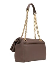 LOVE MOSCHINO BOLD LOVE HAMMERED  Geantă de umăr / geantă crossbody ciocolată2 - Genți femei - 3