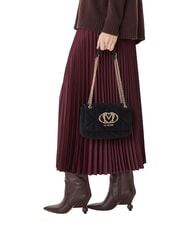 LOVE MOSCHINO EMBOSSED Geantă de umăr mini, cu lanț negru - Genți femei - 2