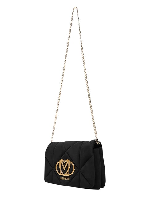 EMBOSSED Geantă de umăr, dublă portabilitate negru - Genți femei