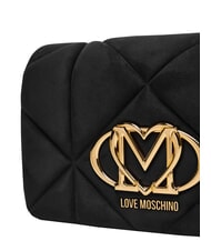 LOVE MOSCHINO EMBOSSED Geantă de umăr, dublă portabilitate negru - Genți femei - 5