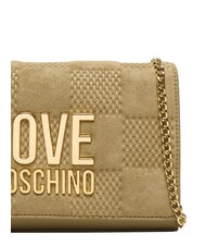 LOVE MOSCHINO PATCHY Poșetă cu lanț nisip - Genți femei - 5