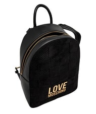 LOVE MOSCHINO PATCHY Rucsac cu logo negru - Genți femei - 5