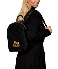 LOVE MOSCHINO PATCHY Rucsac cu logo negru - Genți femei - 6
