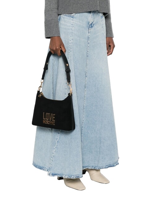 PATCHY Geantă de umăr negru - Genți femei