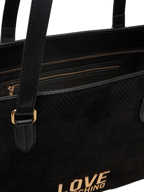 PATCHY Geantă de cumpărături, geantă de umăr negru - Genți femei