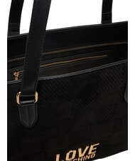 LOVE MOSCHINO PATCHY Geantă de cumpărături, geantă de umăr negru - Genți femei - 6