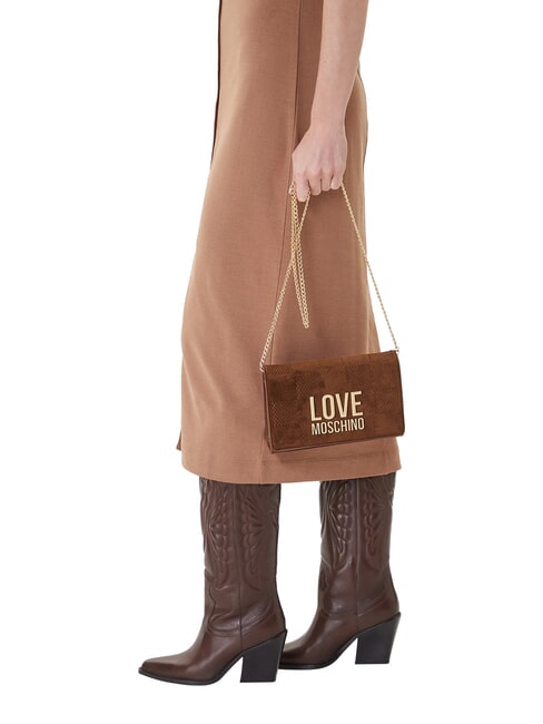 PATCHY Poșetă cu lanț cămilă2 - Genți femei