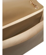 LOVE MOSCHINO PATCHY Geantă de umăr, cu lanț nisip - Genți femei - 6