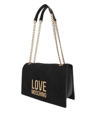 LOVE MOSCHINO PATCHY Geantă de umăr, cu lanț negru - Genți femei - 3