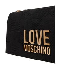 LOVE MOSCHINO PATCHY Geantă de umăr, cu lanț negru - Genți femei - 5