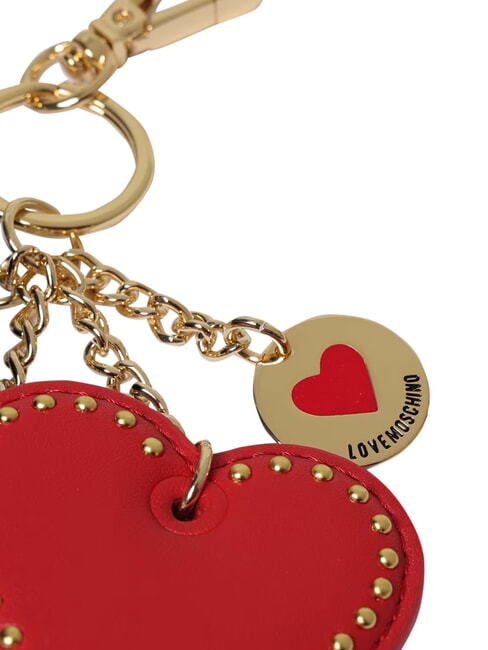 CHARMS Breloc cu logo metalic negru/roșu/negru - Portchei