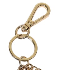 LOVE MOSCHINO CHARMS Breloc cu logo metalic negru/roșu/negru - Portchei - 3