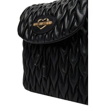 LOVE MOSCHINO DEMURE Rucsac cu bretele de umăr din lanț negru - Genți femei - 5