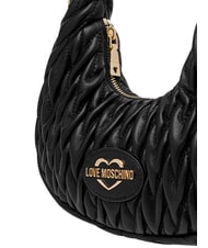 LOVE MOSCHINO DEMURE Geantă de m&acirc;nă, cu curea de umăr cu lanț negru - Genți femei - 5