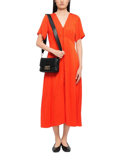 EMBOSSED Geantă de umăr negru - Genți femei