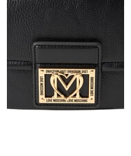 LOVE MOSCHINO EMBOSSED Geantă de umăr negru - Genți femei - 5