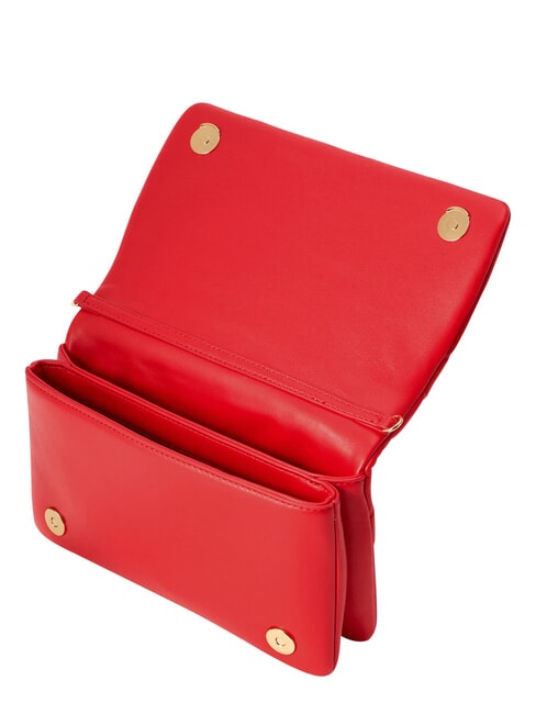 EMBOSSED Geantă de umăr mini, cu lanț RED - Genți femei