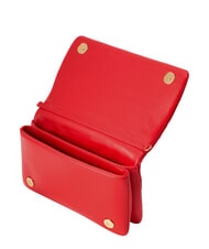 LOVE MOSCHINO EMBOSSED Geantă de umăr mini, cu lanț RED - Genți femei - 5