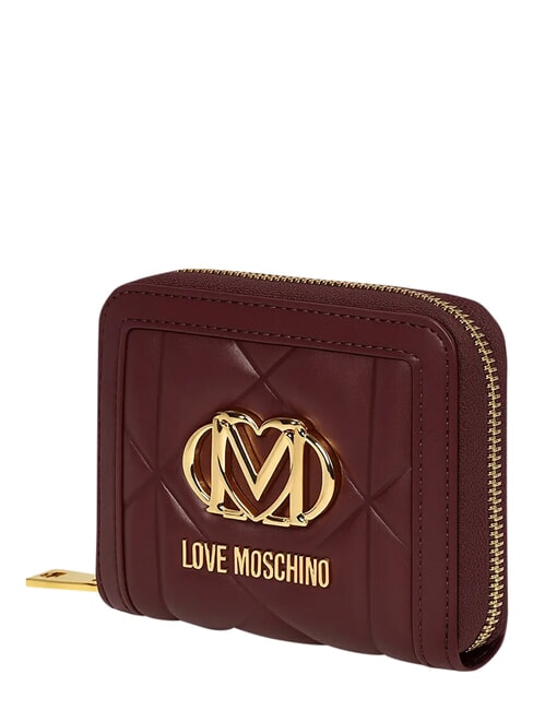EMBOSSED Portofel mic cu fermoar vin - Portofele femei