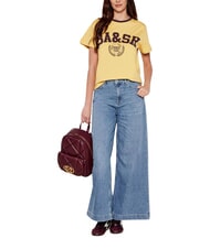 LOVE MOSCHINO EMBOSSED Rucsac cu buzunar frontal vin - Genți femei - 6