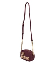 LOVE MOSCHINO BOLD LOVE Geantă de umăr mini vin - Genți femei - 3