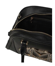 LOVE MOSCHINO LOGO Geantă de m&acirc;nă, cu curea de umăr negru - Genți femei - 4