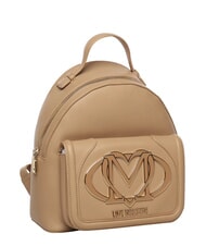 LOVE MOSCHINO LOGO Rucsac cu buzunar frontal bej - Genți femei - 3