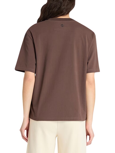 LUSH COMFORT Tricou de bumbac ciocolată - tricou
