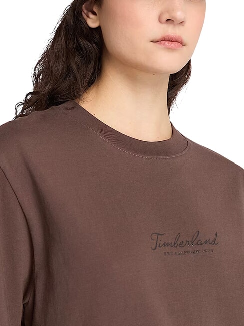 LUSH COMFORT Tricou de bumbac ciocolată - tricou