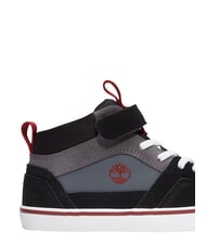 TIMBERLAND STONE JUMP MID Teniși din piele mixtă piele &icirc;ntoarsă gri &icirc;nchis - Pantofi pentru bebeluși - 9