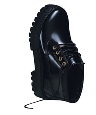 TIMBERLAND STONE STREET Ghete din piele impermeabile la gleznă piele neagră lăcuită - Pantofi femei - 9