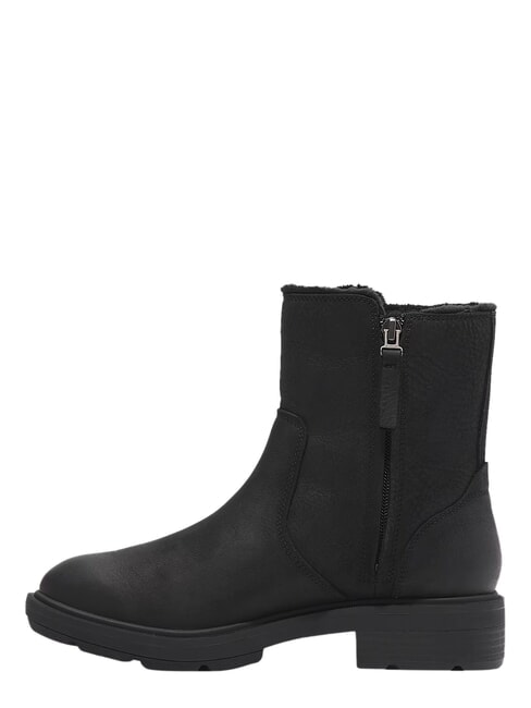 BRIMFIELD Ghete din piele pentru gleznă negru plin de cereale - Pantofi femei