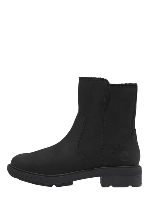 BRIMFIELD Ghete din piele pentru gleznă negru plin de cereale - Pantofi femei