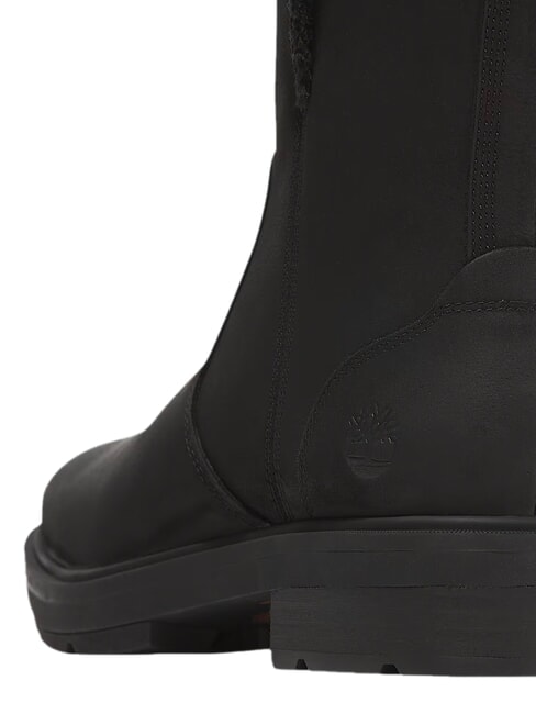 BRIMFIELD Ghete din piele pentru gleznă negru plin de cereale - Pantofi femei