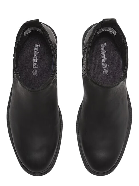 BRIMFIELD Ghete joase din piele negru plin de cereale - Pantofi femei