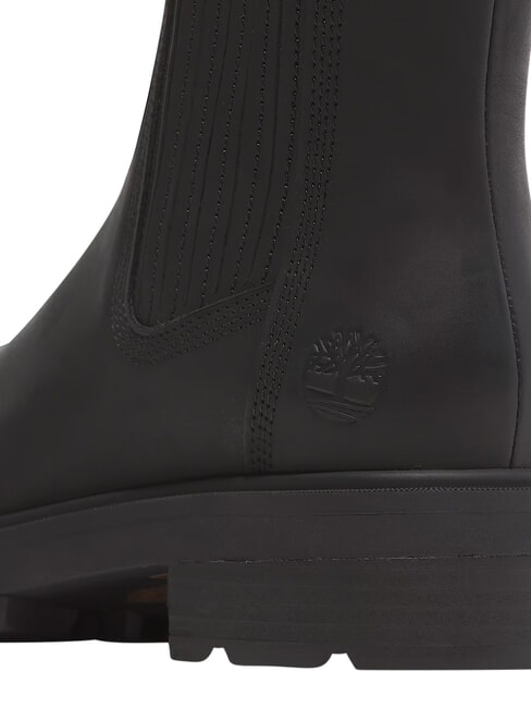 BRIMFIELD Ghete joase din piele negru plin de cereale - Pantofi femei