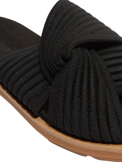 CALISTA BAY Sandale din piele mixtă tricotat negru - Pantofi femei