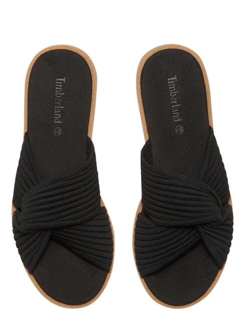 CALISTA BAY Sandale din piele mixtă tricotat negru - Pantofi femei