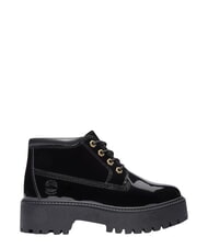 TIMBERLAND STONE STREET Ghete din piele impermeabile la gleznă piele neagră lăcuită - Pantofi femei - 5