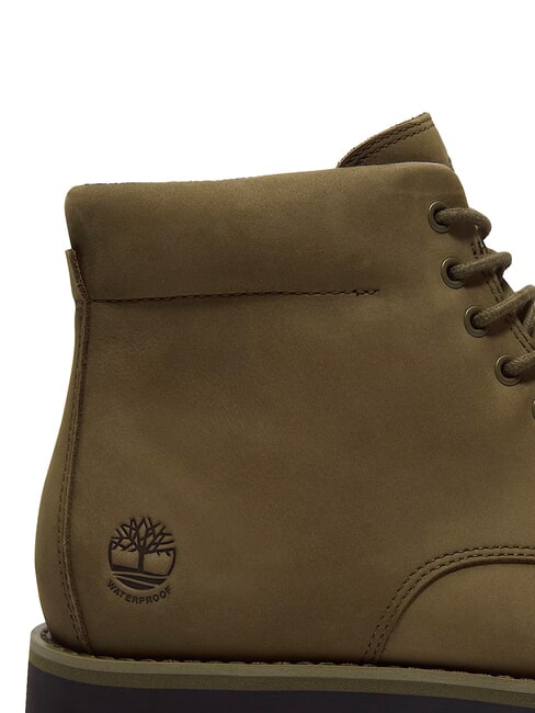 ALDEN BROOK Ghete din piele impermeabile nubuc măsliniu &icirc;nchis - Pantofi bărbați