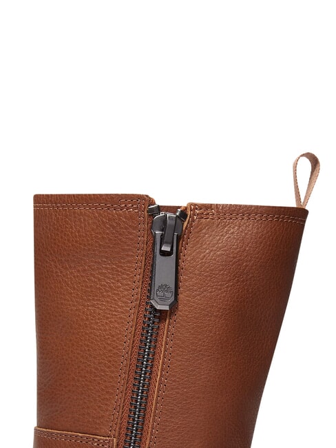 CAMBRIA VALLEY Ghete de piele rugină cu bob plin - Pantofi femei