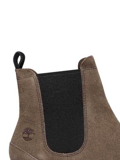 CAMBRIA VALLEY Ghete din piele pentru gleznă piele &icirc;ntoarsă gri mediu - Pantofi femei