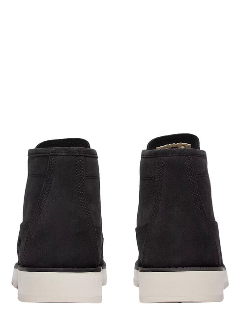 BRITTON MILLS Ghete de piele piele &icirc;ntoarsă neagră - Pantofi bărbați